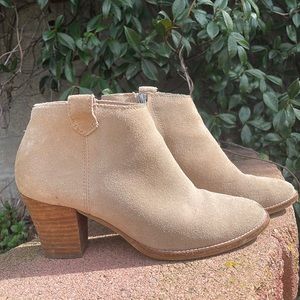 Madewell suede booties size 6.5